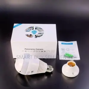Wireless Operation Smart 360° Panoramic 1080p Full Hd Wifi Bulb Camera