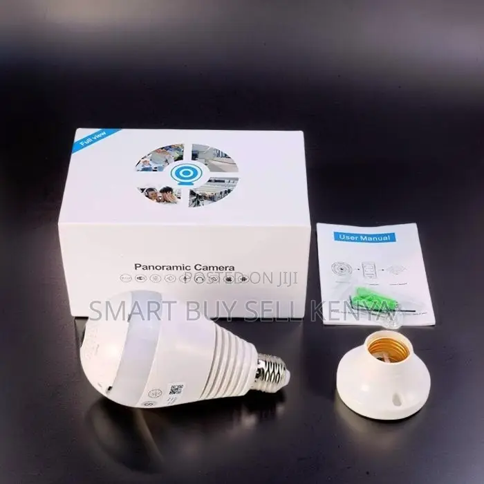 Wireless Operation Smart 360° Panoramic 1080p Full Hd Wifi Bulb Camera