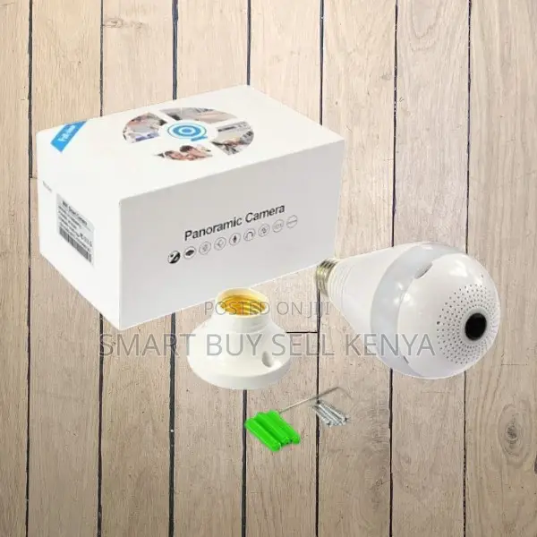 Plug-and-Play Smart 360° Panoramic 1080p Full Hd Wifi Bulb Camera