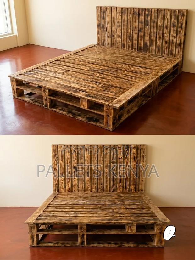 5×6 Pallet Bed Frame – Strong Wooden Pallet Bed, Heavy Duty.