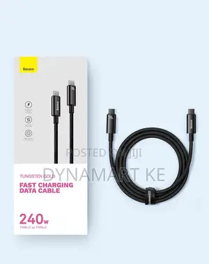 Baseus Usb-C Fast Charging Cable 240w 2m Pd3.1 E-Marker Chip 480mbps