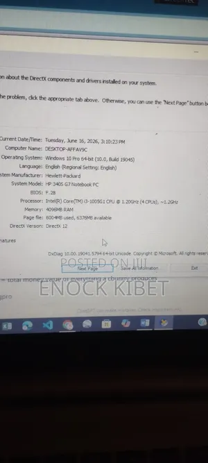 Laptop HP 340s G7 4GB Intel Core 3 SSD 128GB