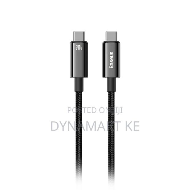 Baseus Usb-C Fast Charging Cable 240w 2m Pd3.1 E-Marker Chip 480mbps - thumbnail 2