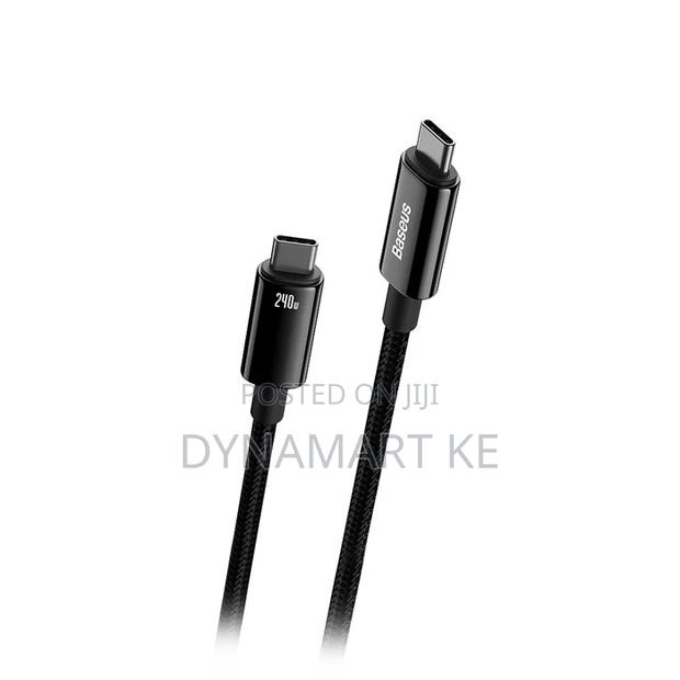 Baseus Usb-C Fast Charging Cable 240w 2m Pd3.1 E-Marker Chip 480mbps - thumbnail 4