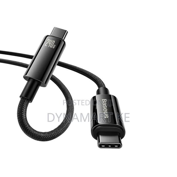 Baseus Usb-C Fast Charging Cable 240w 2m Pd3.1 E-Marker Chip 480mbps - thumbnail 6