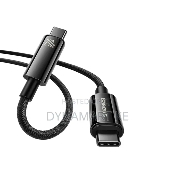 Baseus Usb-C Fast Charging Cable 240w 2m Pd3.1 E-Marker Chip 480mbps