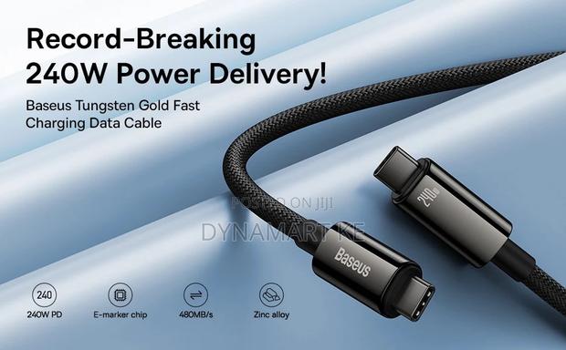 Baseus Usb-C Fast Charging Cable 240w 2m Pd3.1 E-Marker Chip 480mbps - thumbnail 14