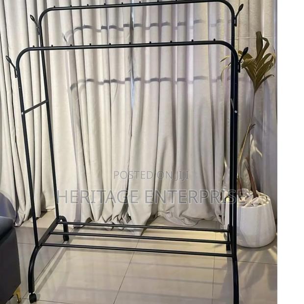 Double Pole, Cloth Rack Metallic Pole