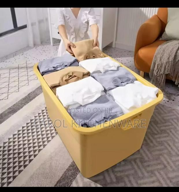 70 LTRS Stackable Storage Box With Wheel - thumbnail 3