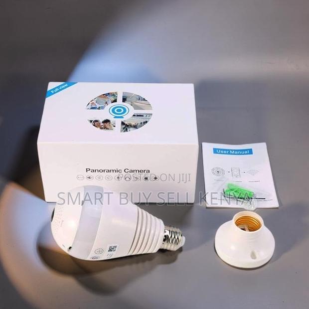 360° Panoramic 1080p Full Hd Wifi Bulb Camera for Office Monitoring
