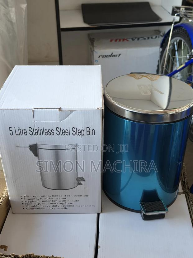 5l Stainless Steel Pedal Dustbin