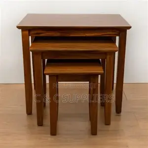 Mahogany Nesting End Table Set