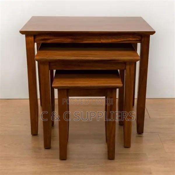 Mahogany Nesting End Table Set - thumbnail 2