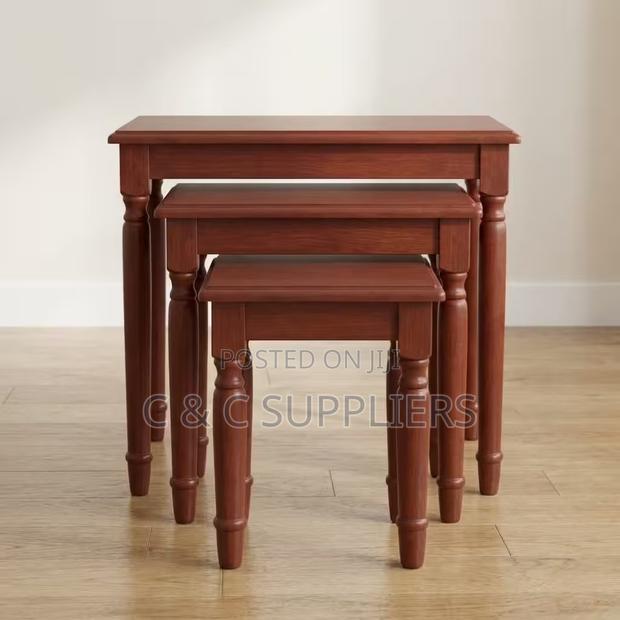 Mahogany Nesting End Table Set - thumbnail 3