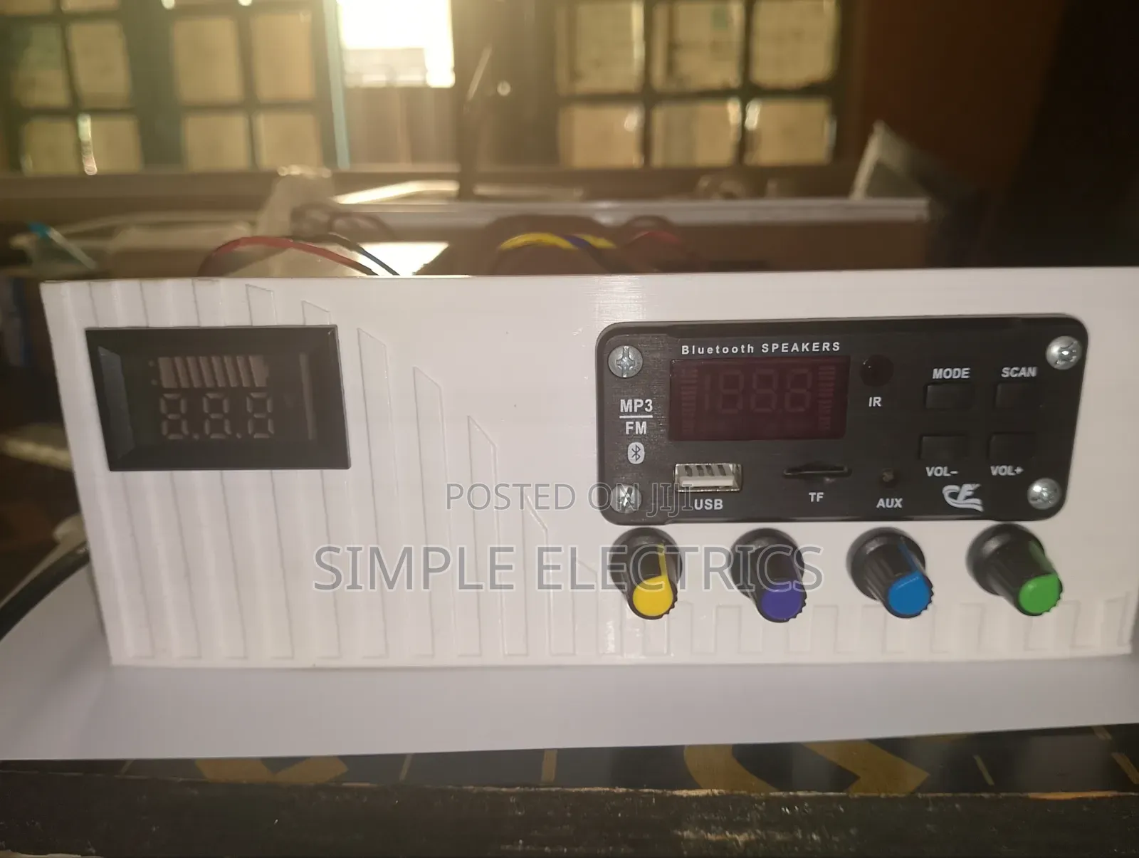 2.1ch Amplifier Kisiagi With Plastic 3d Printed Casing. Made in Kenya