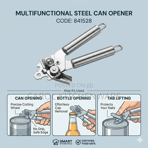 Multifunction Steel Can Opener/ Can Opener - thumbnail 3