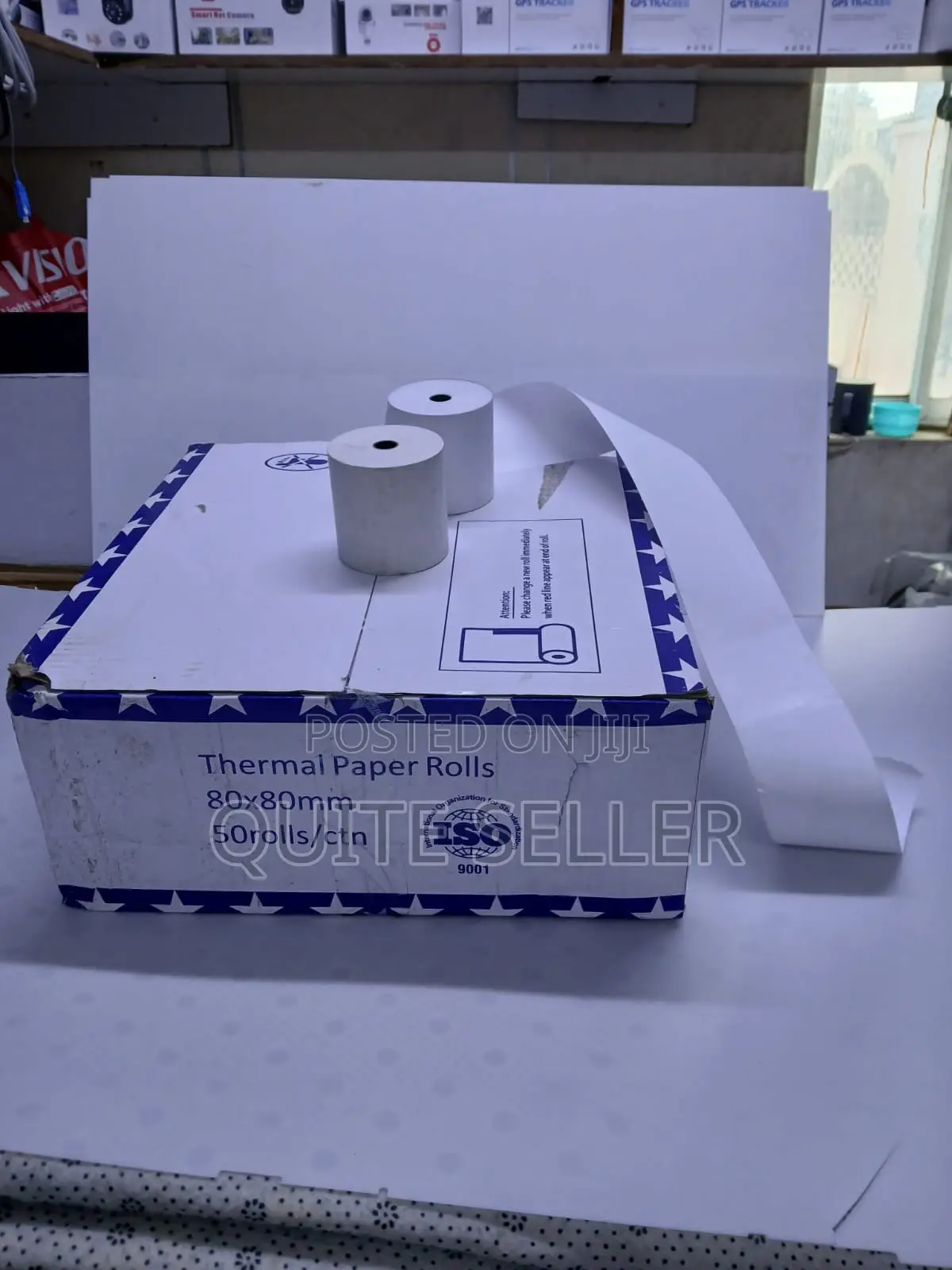80mm X 80mm Thermal Paper Roll - White Thermal Paper Rolls