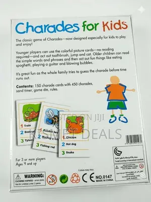 Charades Educational Board Game for Kids Children