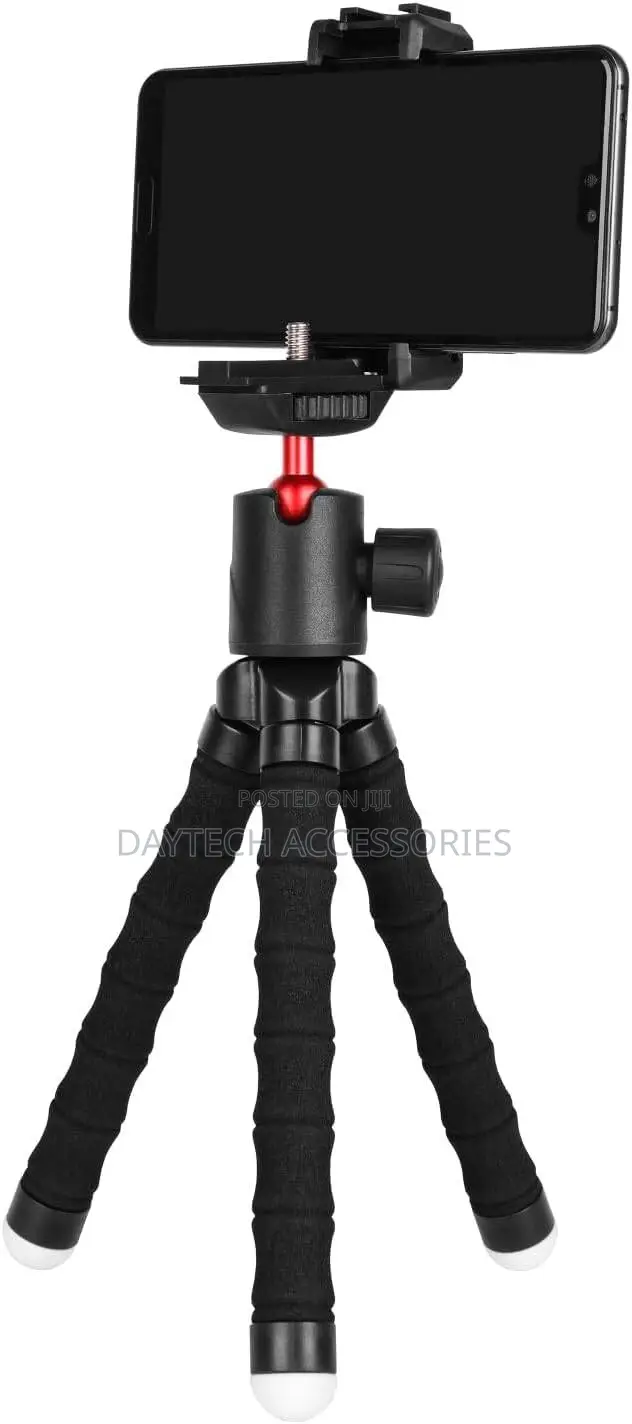 Porodo Flexible Phone Tripod - Black