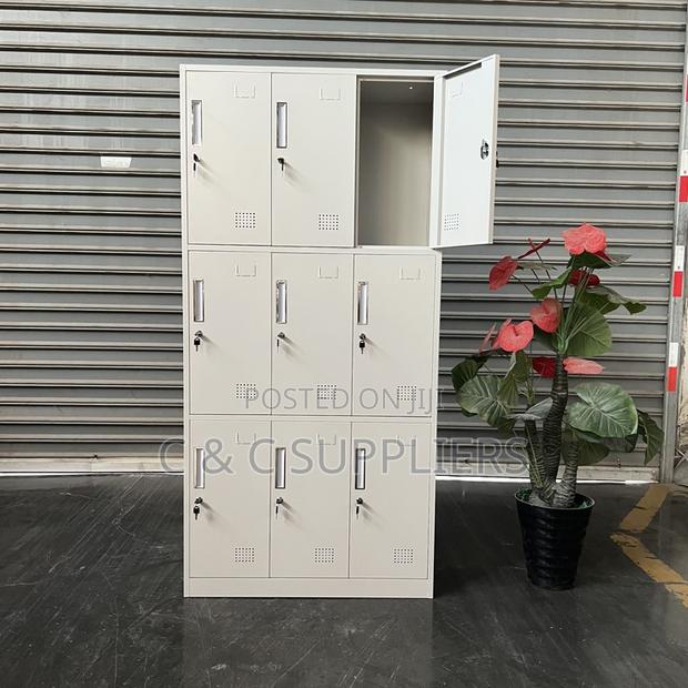 9 Locker Office Cabinet - thumbnail 3