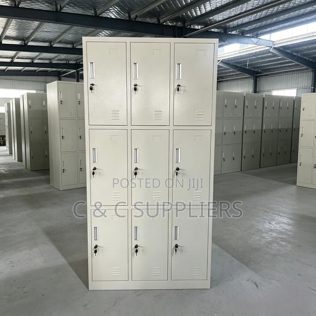 9 Locker Office Cabinet - thumbnail 4