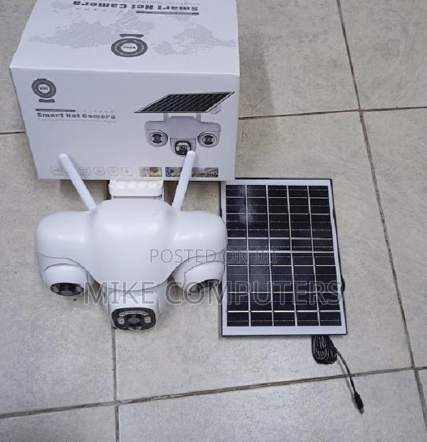 4g Solar Camera With Sim Card Triple Lens CCTV