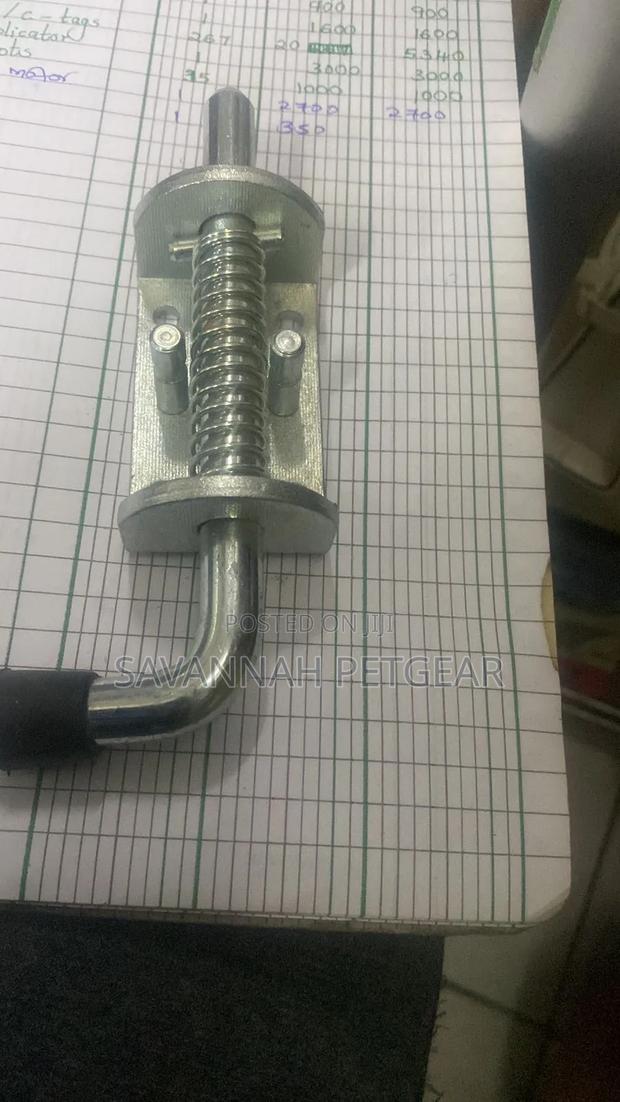 Spring-Loaded Barrel Bolt Latch Locks With Zinc-Plated Metal Finish