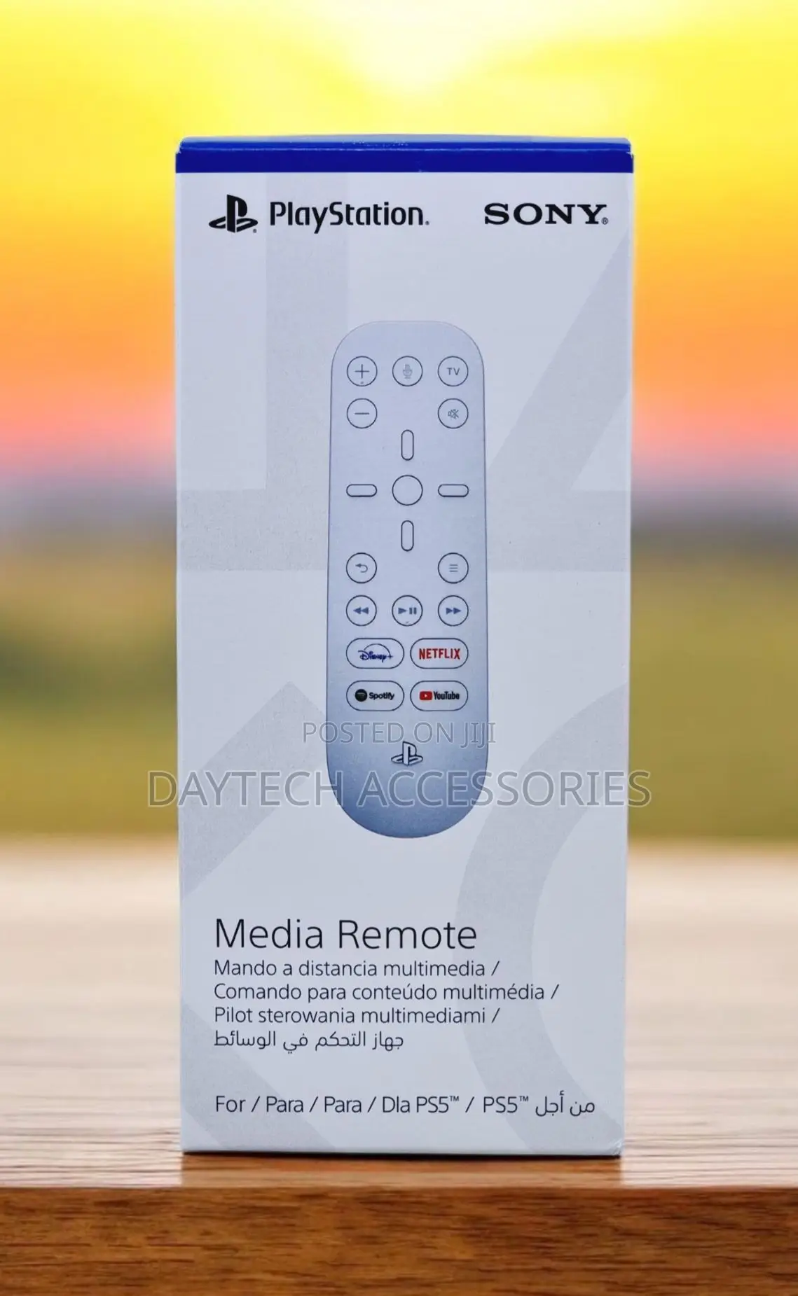 This Is an Official Sony Playstation 5 Media Remote in White.