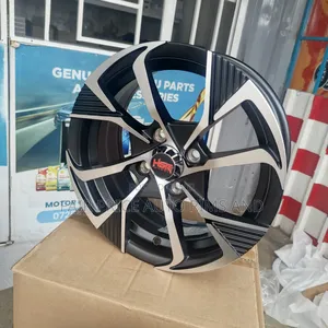 Size 14 Normal Sports Rims Silver and Black Woth Silver
