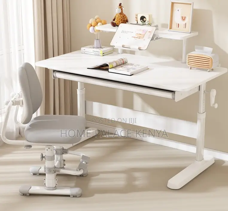 Workstation: Height Adjustable Home Table With Monitor Stand