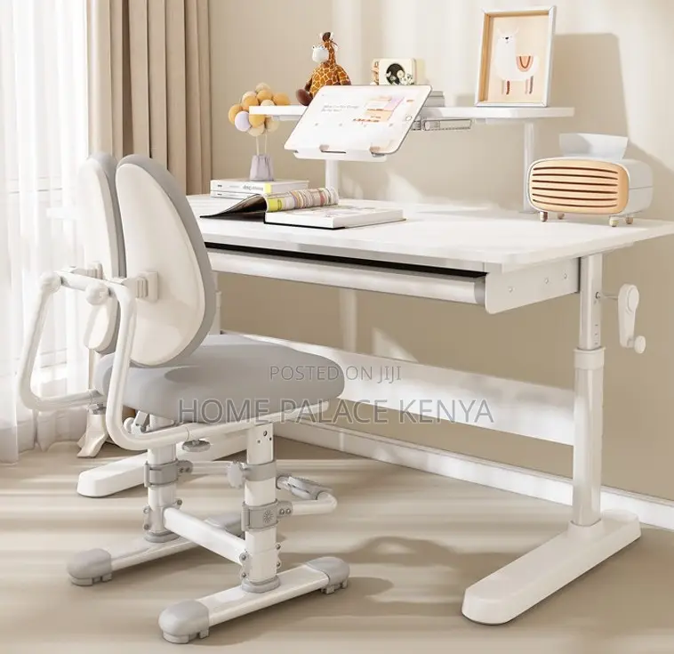Workstation: Height Adjustable Home Table With Monitor Stand
