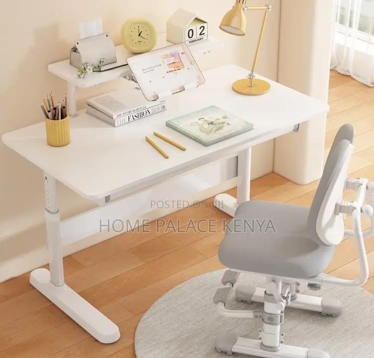 Workstation: Height Adjustable Home Table With Monitor Stand