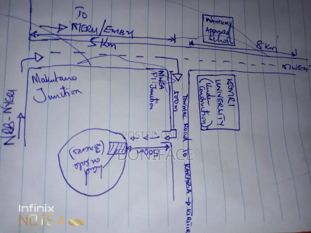 3 Acres With B/Hole at Mwea Pi (Wamûmû) Along Makutano-Embu H/Way