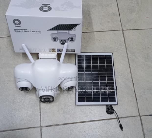 4g Solar Camera With Sim Card Triple Lens CCTV With Mobile App
