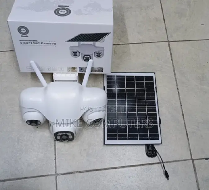 4g Solar Camera With Sim Card Triple Lens CCTV With Mobile App