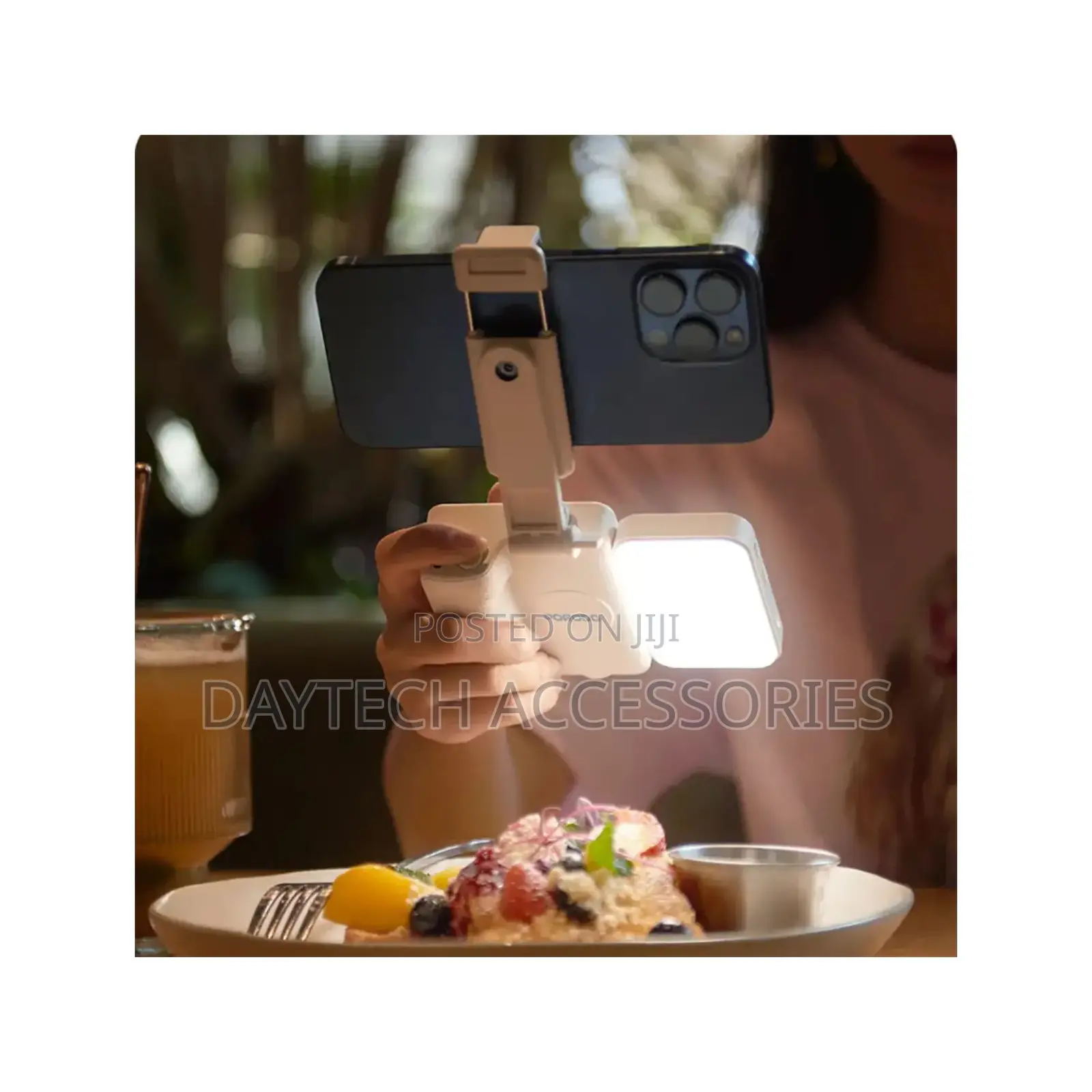 The Porodo Lifestyle 3-in-1 Bluetooth Selfie Stick Detachable Light.
