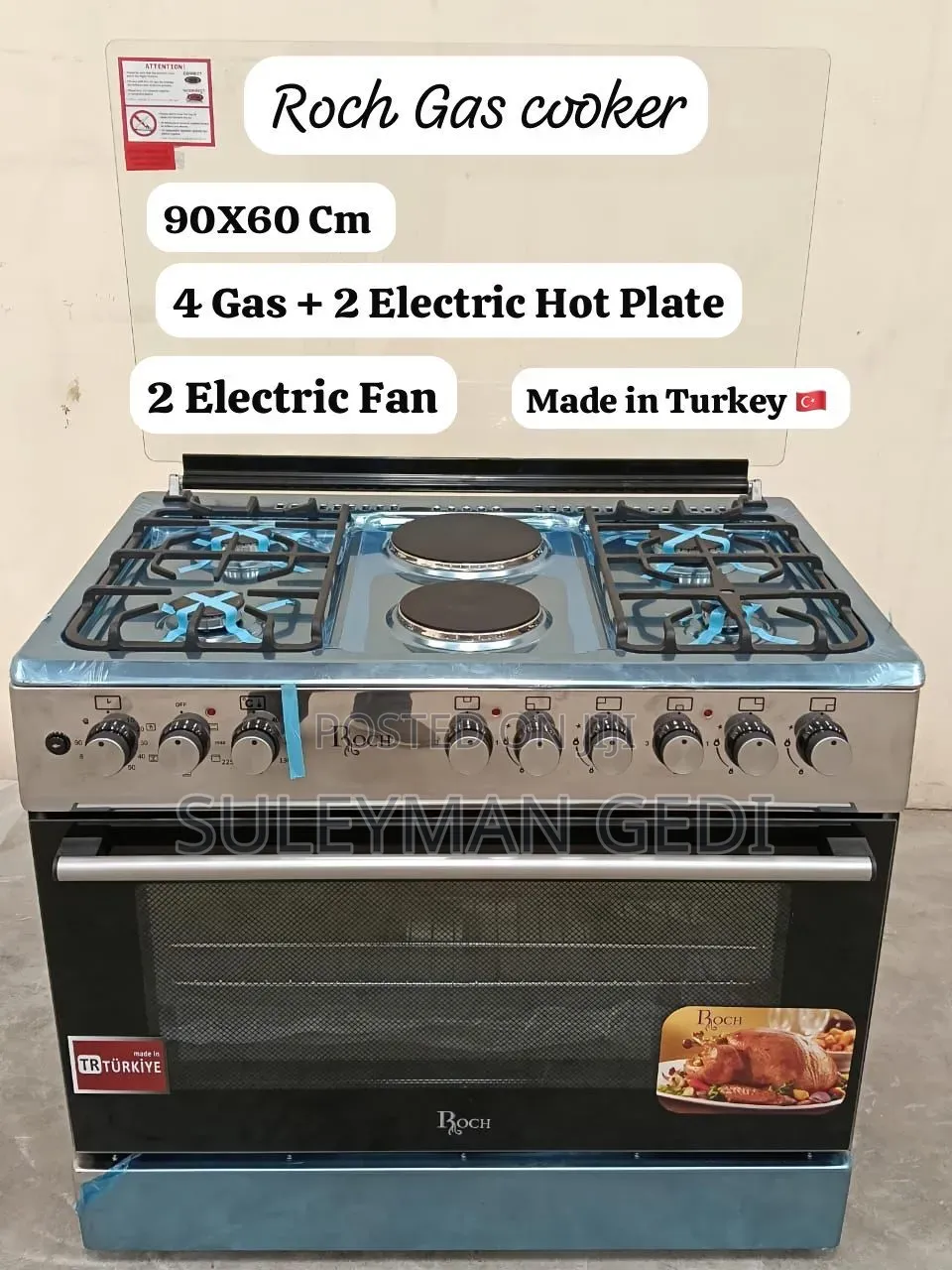 Roch Standing Cooker 60×90 4+2