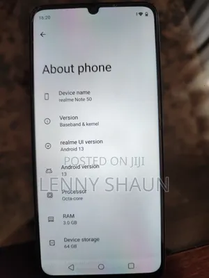Realme Note 50 64 GB Blue