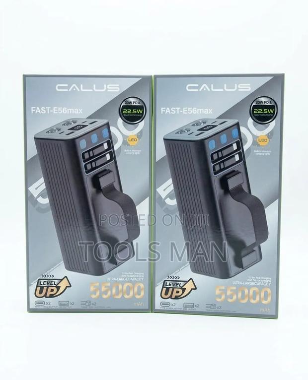 Calus 55000mah Power Bank 22.5w Fast Charging With Led Light.
