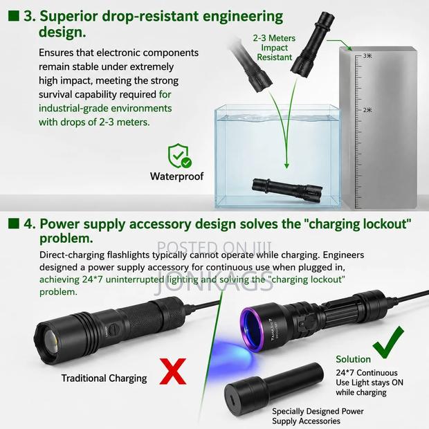Multipurpose Uv 365 Nm Forensic Grade Flashlight - thumbnail 12