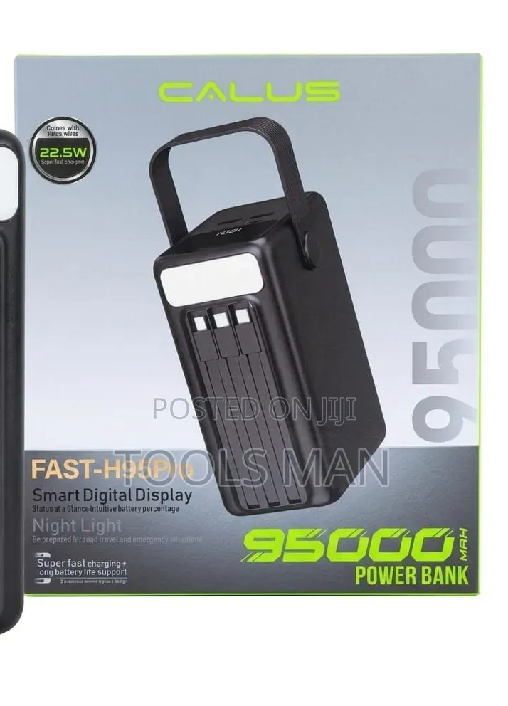 Calus Fast-H95pro 95000mah Fast Charging Power Bank With Led Light.