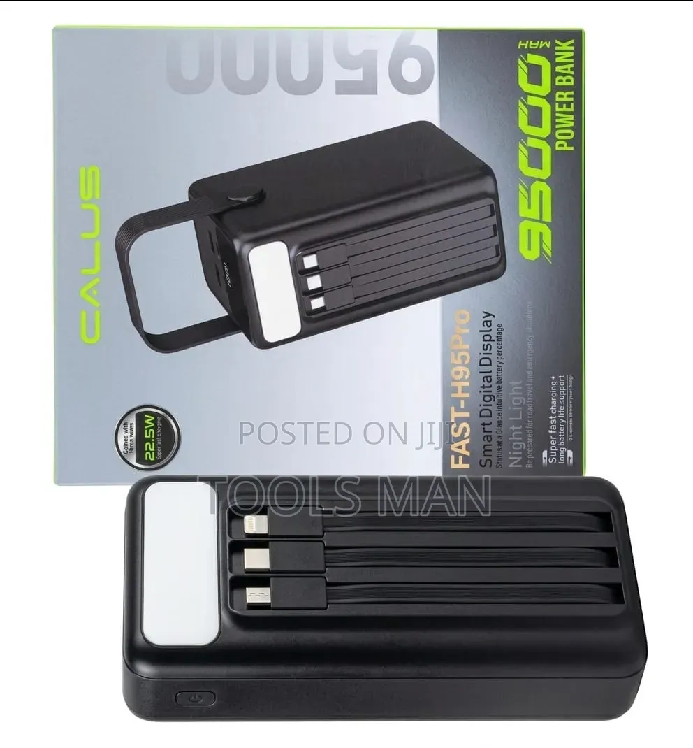 Calus Fast-H95pro 95000mah Fast Charging Power Bank With Led Light.