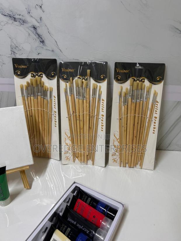 Wooden Art and Painting Brushes on Sale