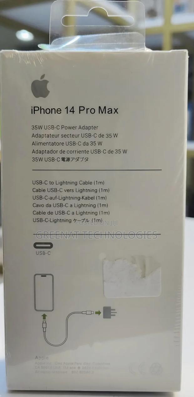 iPhone 14 Pro Max 35w Usb Power Adapter Usb-C to Lightning Cable - thumbnail 2