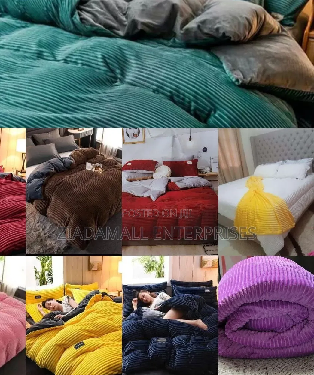 6x7 Velvet Bedding Set – 1 Bedsheet,1 Duvet ,2 Pillow Cases