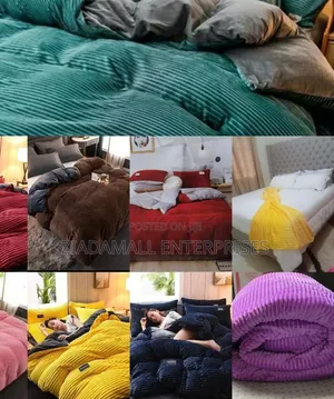 6x7 Velvet Bedding Set – 1 Bedsheet,1 Duvet ,2 Pillow Cases