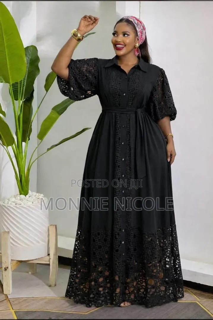 Tamara Maxi Black Dress With Sleeves