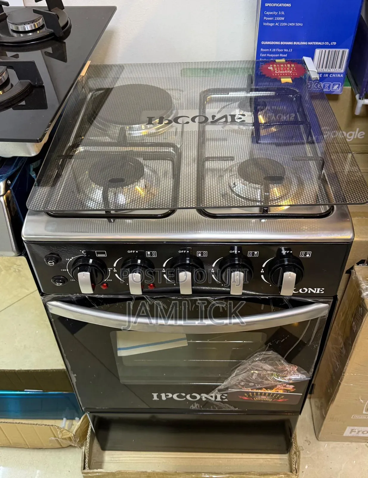 Ipcon Cooker 3+1 With Electric Oven - Ab