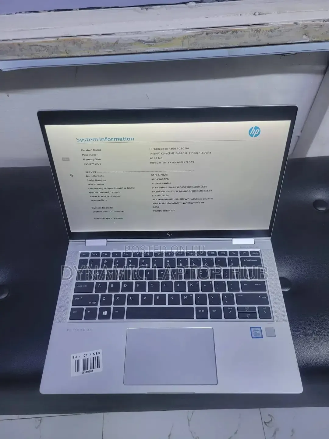 Laptop HP EliteBook x360 1030 G4 8GB Intel Core i5 SSD 256GB