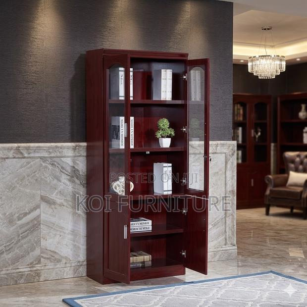 Office Cabinet; Mahogany Executive Cabinet With Two Doors - thumbnail 2